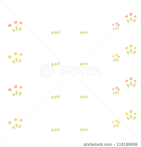 Retro floral hand drawn watercolor illustration 118189006