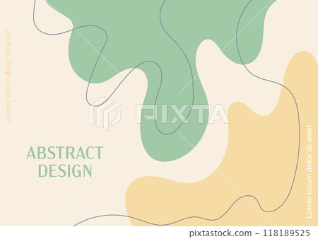 Abstract background with deformed shapes and lines. A simple color composition for posters, posters, banners, covers 118189525