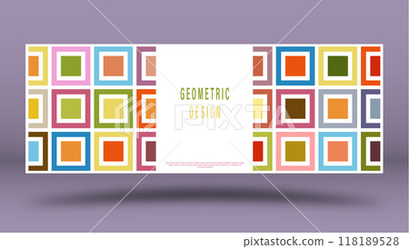 Multicolored squares. Layout for background, cover, screensaver, website and creative idea. The idea of interior design, corporate style and decorative creativity 118189528