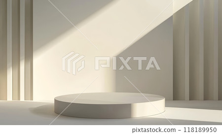 Paper Minimalistic Product Display Podium. 118189950