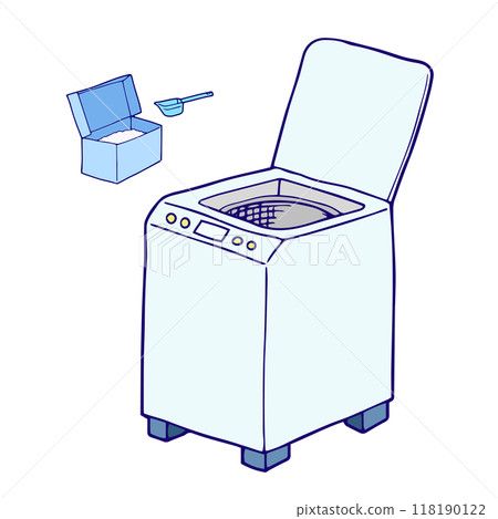 洗衣粉洗衣機圖解 118190122