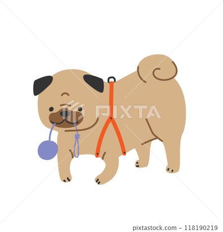 pug, dog, vector 118190219
