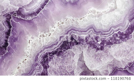 Lavender Marble with White Glass Horizontal Background. 118190768