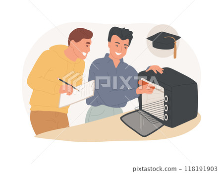 Appliance repair isolated cartoon vector illustrations. 118191903