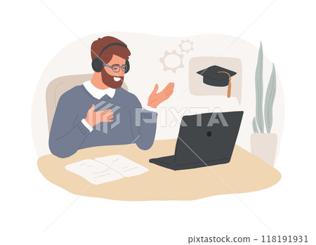 Business negotiations isolated cartoon vector illustrations. 118191931