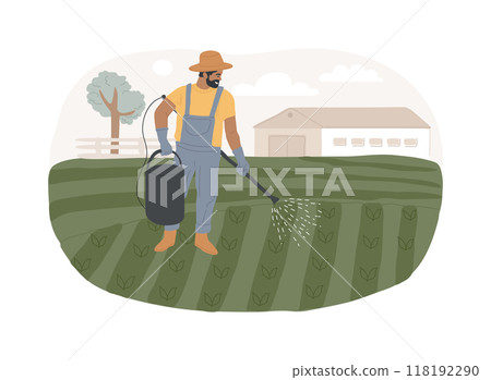 Biological pest control isolated cartoon vector illustrations. 118192290
