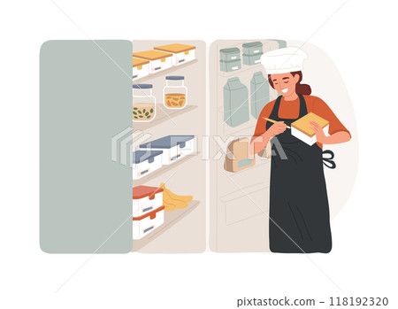 Organized kitchen isolated cartoon vector illustrations. Organized kitchen isolated cartoon vector illustrations. 118192320