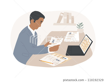 Select candidates isolated cartoon vector illustrations. 118192329