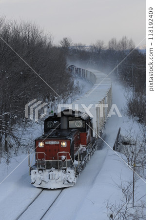 石北本線運行的貨運列車 118192409