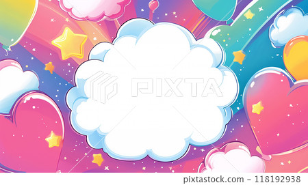 雲和星語音氣泡框架 118192938