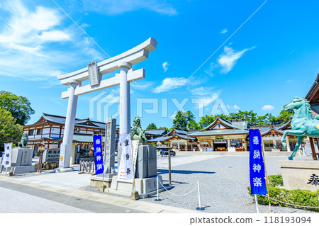 Hiroshima Gokoku Shrine in summer, Hiroshima City, Hiroshima Prefecture 118193094