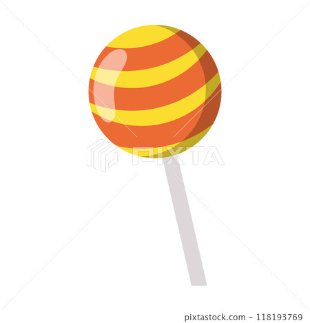 Colored lollipop candy icon Vector 118193769