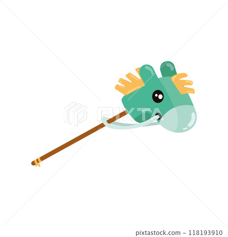 wooden stick horse Toy icon Vector 118193910