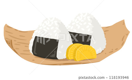 Vector illustration of rice ball 118193946
