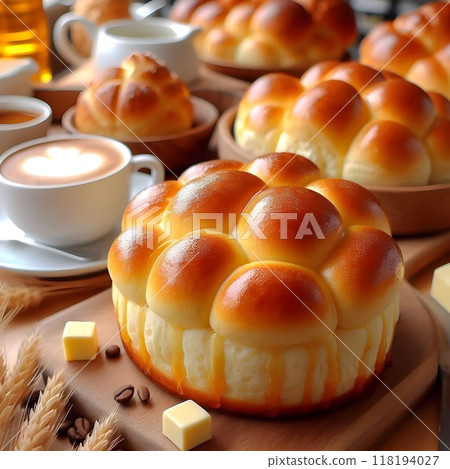 A bunch of bread rolls. 118194027