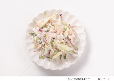 洋蔥黃瓜佐鮪魚蛋黃醬 118194070
