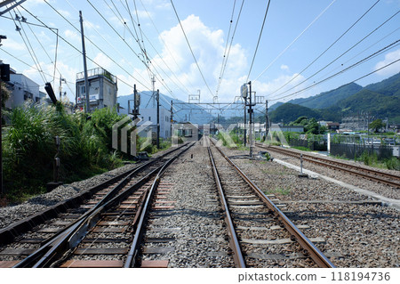 Yamanashi Prefecture, Otsuki Station (from Takatsuki crossing) Yamanashi Prefecture, Otsuki Station (from Takatsuki crossing) 118194736