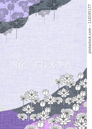 蓮花哀悼日本圖案背景 118195177
