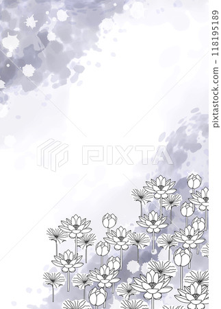 蓮花哀悼日本圖案背景 118195189