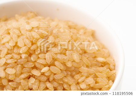 Germinated brown rice close-up 118195506