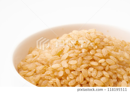 Germinated brown rice close-up 118195511