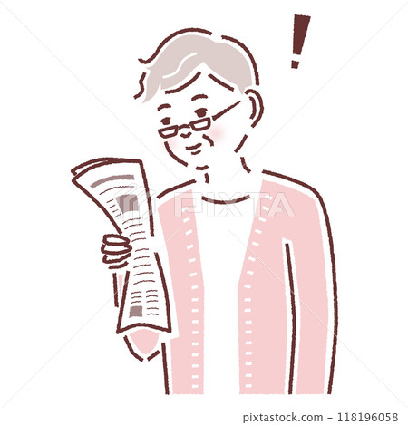 man with reading glasses 118196058