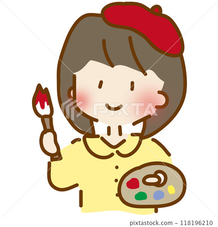 寬鬆可愛的女畫家 118196210