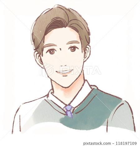 Illustration material of men and boys 118197109