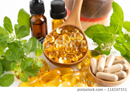 Fish oil vitamin with EPA and DHA,Alternative medicine herbal organic capsule with vitamin E omega 3. 118197351