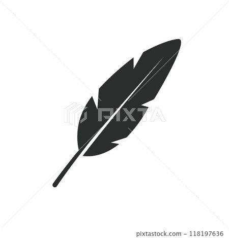 feather icon vector design illustration element 118197636
