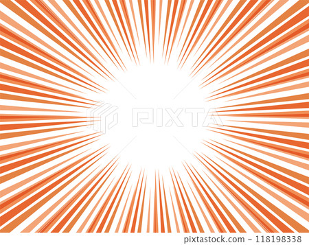 Vivid color pop concentrated line background material_Red 118198338