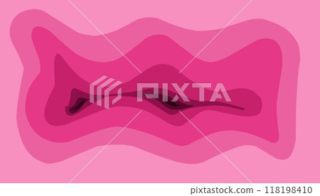 Abstract background illustration of a pink wave layer shape Abstract background illustration of a pink wave layer shape 118198410