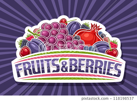 Vector logo for Fruits and Berries 118198537
