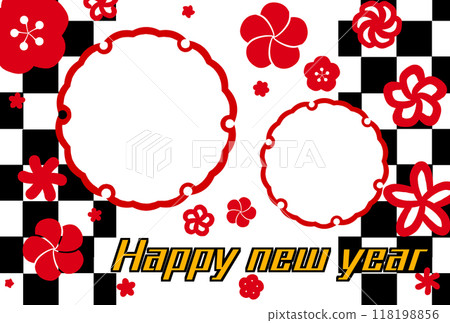 Photo frame New Year's card Photo frame New Year's card 118198856