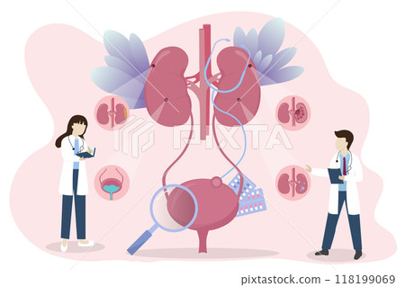 Kidney healthcare vector concept. 118199069