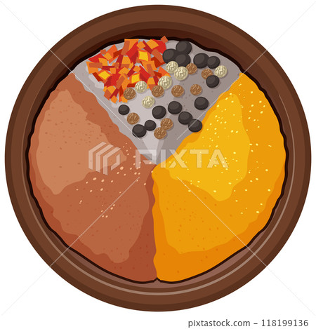Mexican Cuisine Ingredients in Bowl 118199136