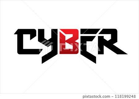 cyber typography design vector, for t-shirt, poster and other uses 118199248