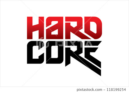 hard core typography design vector, for t-shirt, poster and other uses 118199254