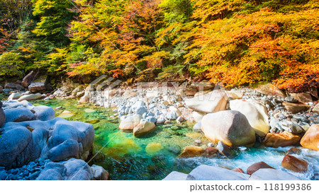 The Agana valley in autumn 118199386