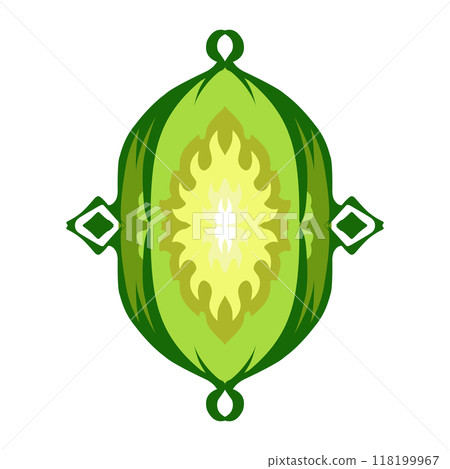 Illustration of a green lantern with a yellow flame on the theme of Ramadan, Eid al-Fitr and Eid al-Adha Illustration of a green lantern with a yellow flame on the theme of Ramadan, Eid al-Fitr and Eid al-Adha 118199967