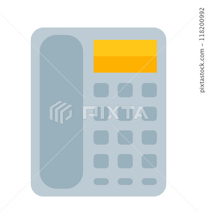 Simple landline phone illustration 118200992
