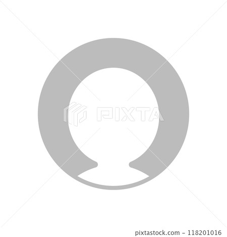 Simple profile icon of a human face silhouette - Image material for SNS users and initial icons Simple profile icon of a human face silhouette - Image material for SNS users and initial icons 118201016