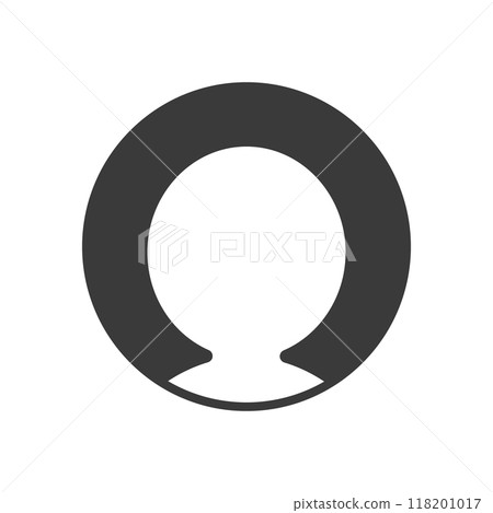 Simple profile icon of a human face silhouette - Image material for SNS users and initial icons Simple profile icon of a human face silhouette - Image material for SNS users and initial icons 118201017