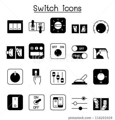 Switch icon set vector illustration graphic design 118201029