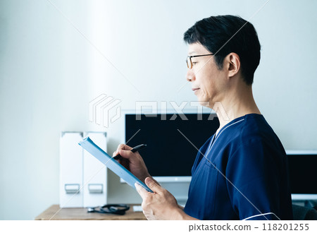 A worried doctor A worried doctor 118201255