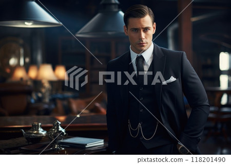 Timeless elegance and modern flair: a curated guide to gentlemen's style, blending sophistication individuality in fashion , encapsulating essence of sartorial refinement contemporary trends. 118201490