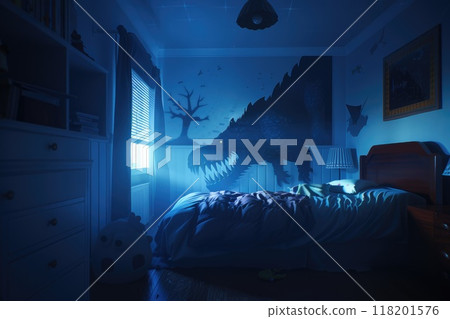 Unsettling shadows: childhood bad dream, delving into the mysterious realm of nocturnal fears and their impact on growing minds, offering guidance and understanding. 118201576