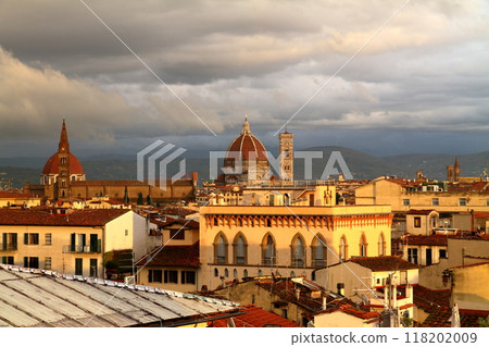 View of the historic center of Florence, Tuscany, Italy, Southern Europe, including the Duomo Cupola, a World Heritage Site View of the historic center of Florence, Tuscany, Italy, Southern Europe, including the Duomo Cupola, a World Heritage Site 118202009