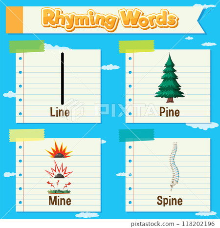 Rhyming Words Illustration-插圖素材 [118202196] - PIXTA圖庫