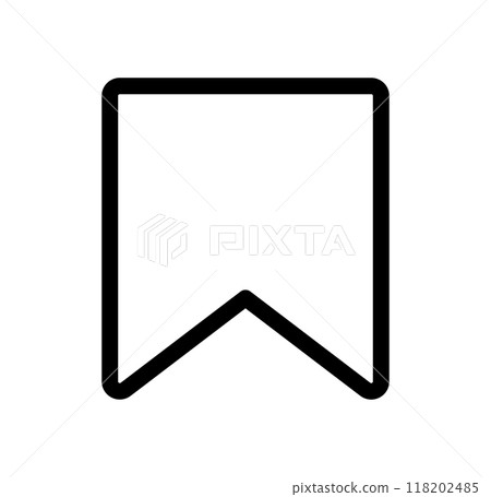 Save Favorite Single Icon Monochrome 118202485